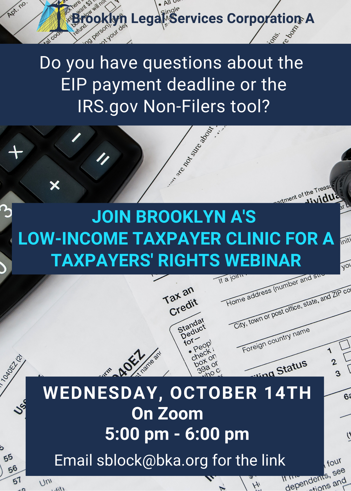 Webinar: Taxpayer’s Rights – October 14th, 2020 At 5 Pm